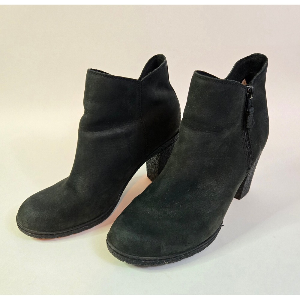 Timberland Sienna High Black Nubuck Waterproof Ankle Boots A1ZDB Womens 8.5